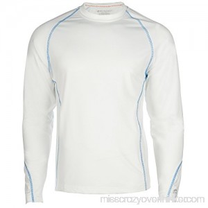 Weekender Men's Aqua Solar Rashguard Swim LS Shirt White B01LXCHWIU